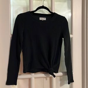 Madewell Texture & Thread  knotted top, size XS